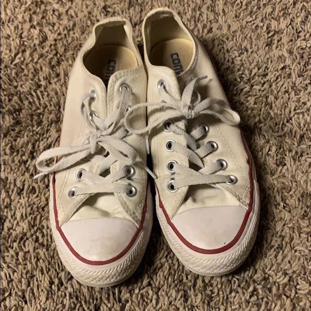 Women’s white converse size 7 - Picture 2 of 7